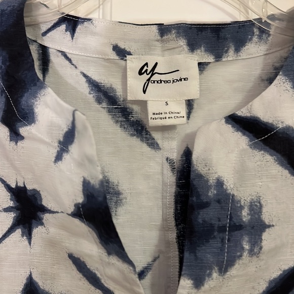 Andrea Jovine cotton linen, side pocket, cover-up, or shirt - Picture 2 of 10